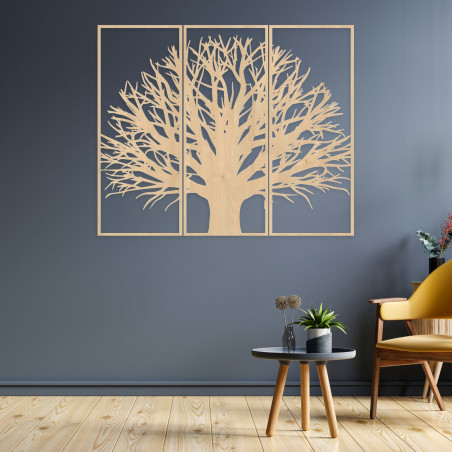 Modernes dreiteiliges Wandbild Baum | KRAFTTRA