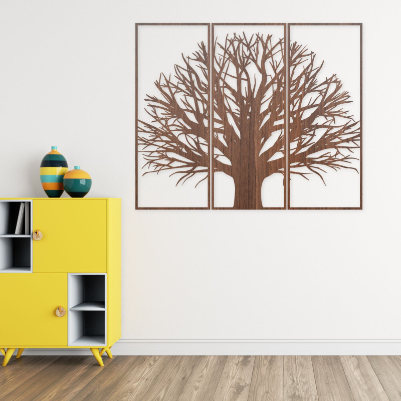 Modernes dreiteiliges Wandbild Baum | KRAFTTRA