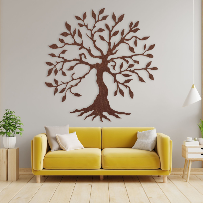 Wandbild Baum des Lebens aus Holz - KNEFIX