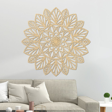 Mandala aus Holz für die Wand, Holzdekoration