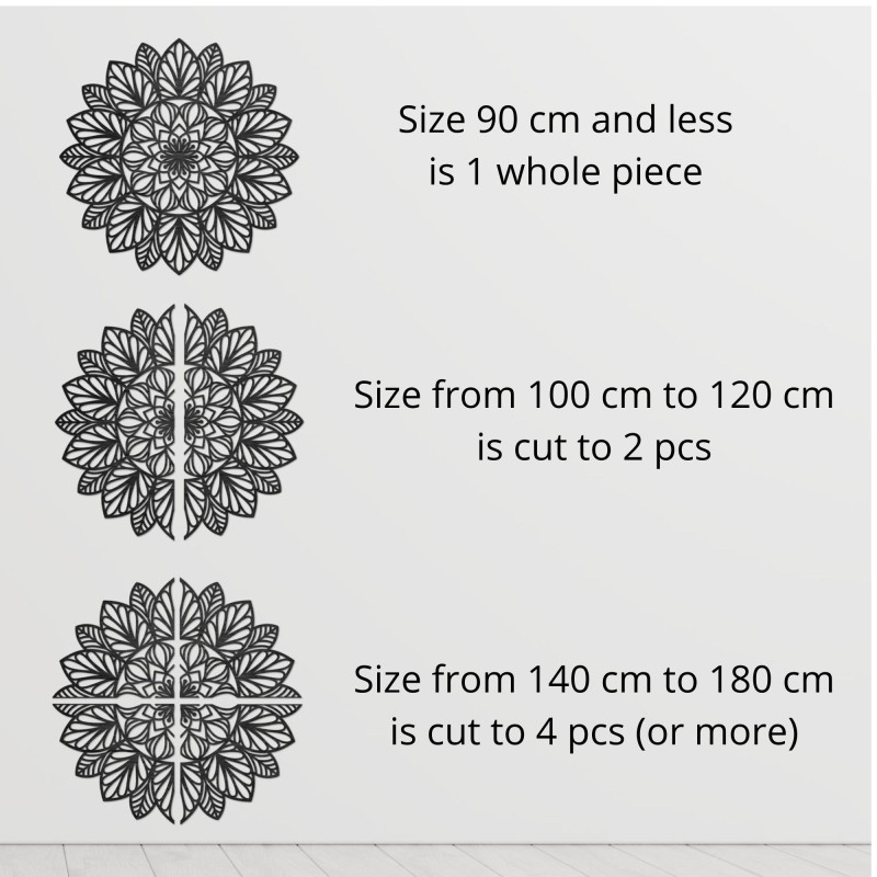 Mandala aus Holz für die Wand, Holzdekoration
