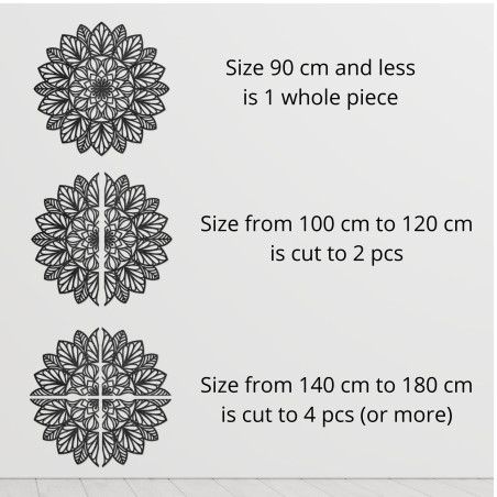 Mandala aus Holz für die Wand, Holzdekoration