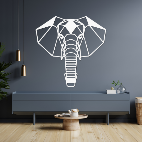 Elegante Elefantenfigur aus Holz, die Stärke, Weisheit und Wohlstand symbolisiert.
