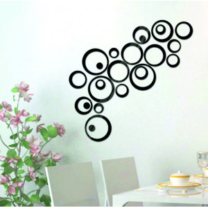 Dekorative Spiegel. Spiegelaufkleber für die Wand, als Bild oder Dekoration, 3D-Acrylaufkleber