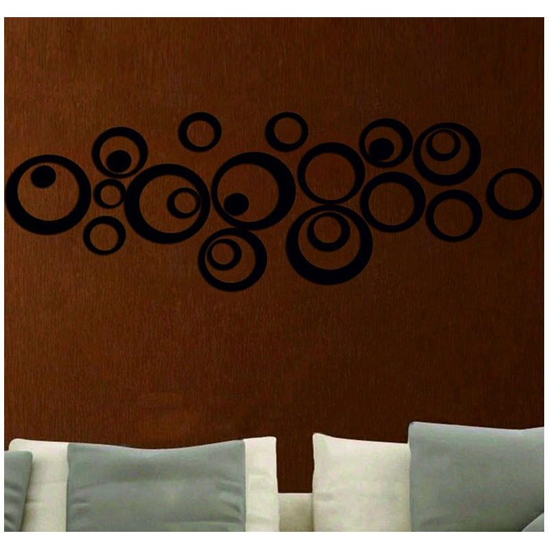 Dekorativer Spiegel. Spiegel Aufkleber an der Wand wie ein Bild oder Dekoration, 3D-Acryl-Aufkleber