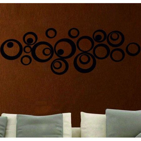 Dekorative Spiegel. Spiegelaufkleber für die Wand, als Bild oder Dekoration, 3D-Acrylaufkleber