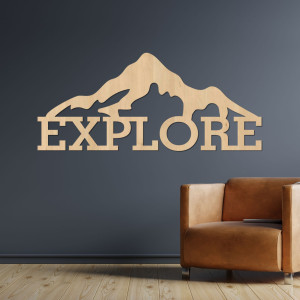 Geschnitztes Holzbild eines Berges - JAMMONY 2