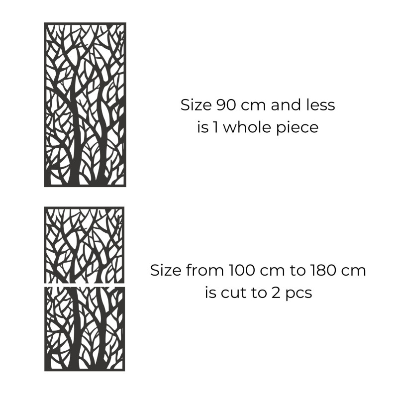 Dekoratives Tafelbild Waldsilhouetten - MONY