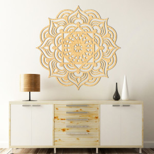 Wanddekoration Mandala aus Holz - ROMANCE 2