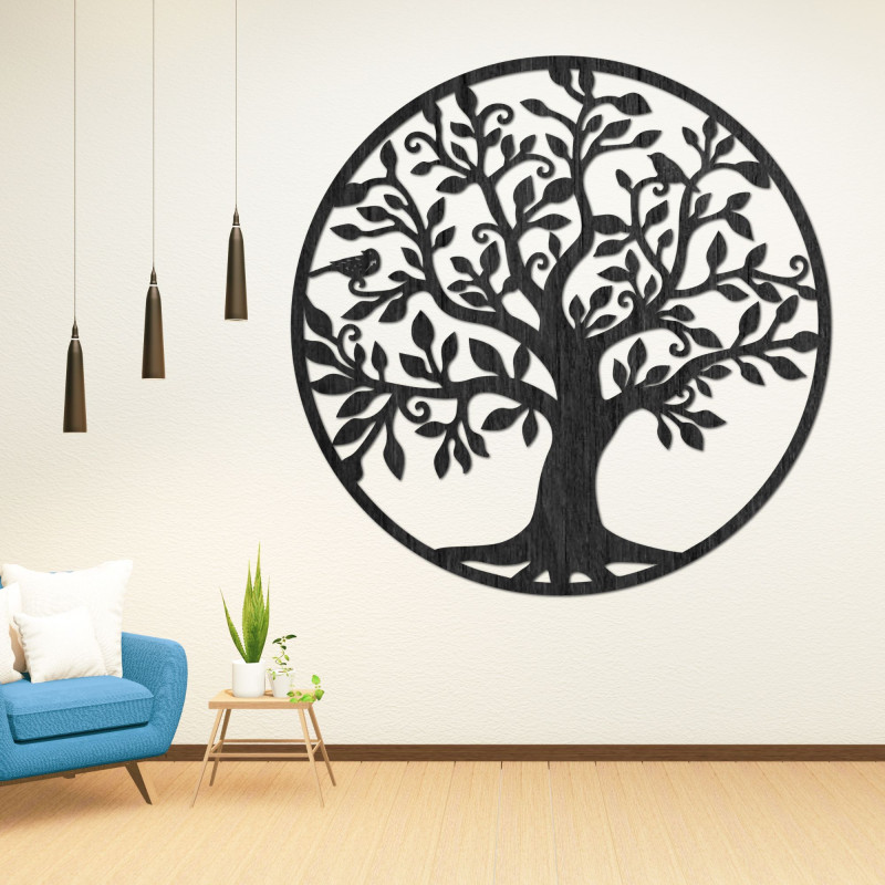 Holzbild des Lebensbaums