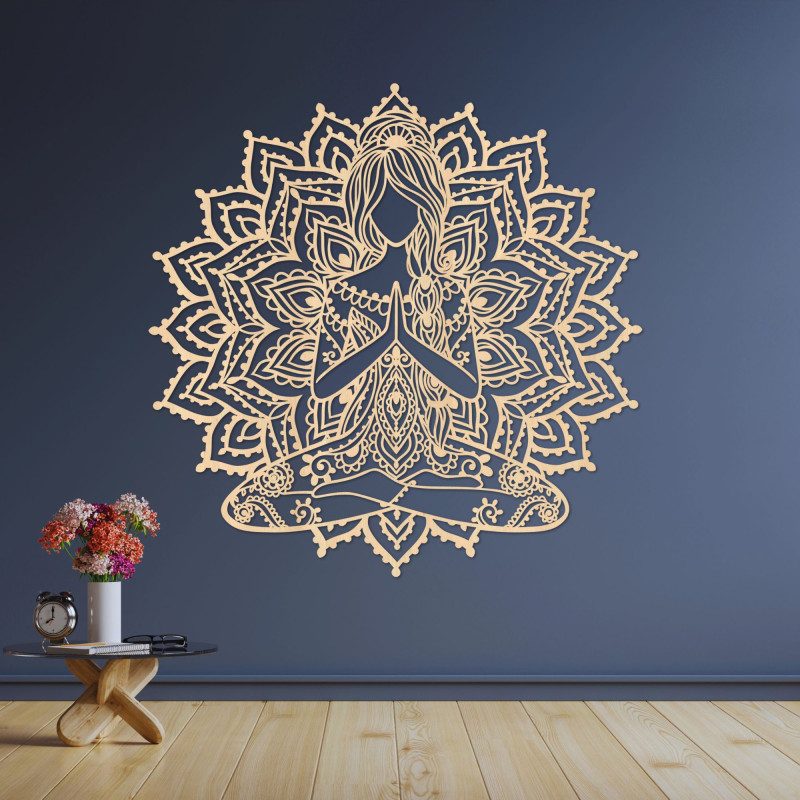 Mandala-Wanddekoration aus Holz | SERENITAS