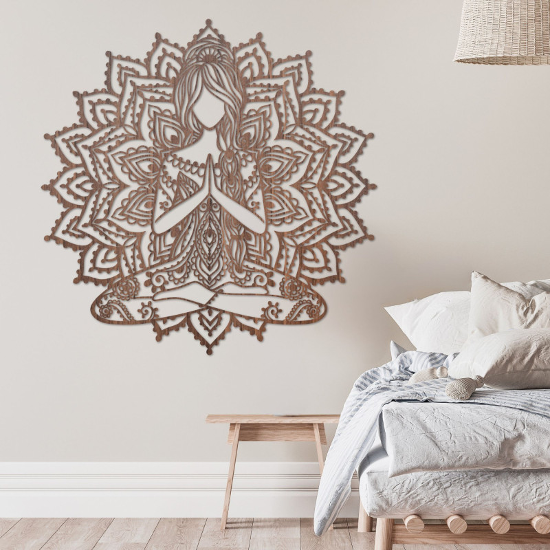 Mandala-Wanddekoration aus Holz | SERENITAS