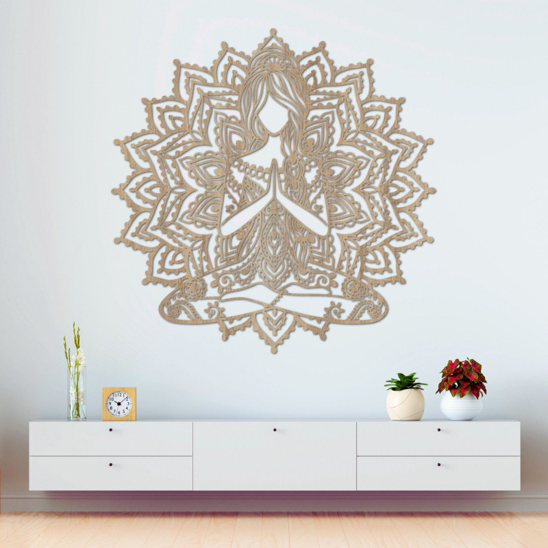 Mandala-Wanddekoration aus Holz | SERENITAS