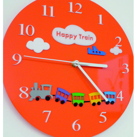 Moderne Wanduhr aus Plexiglas. Trendige Wanduhr als Geschenkidee. X-Momo-Uhr. PMMA