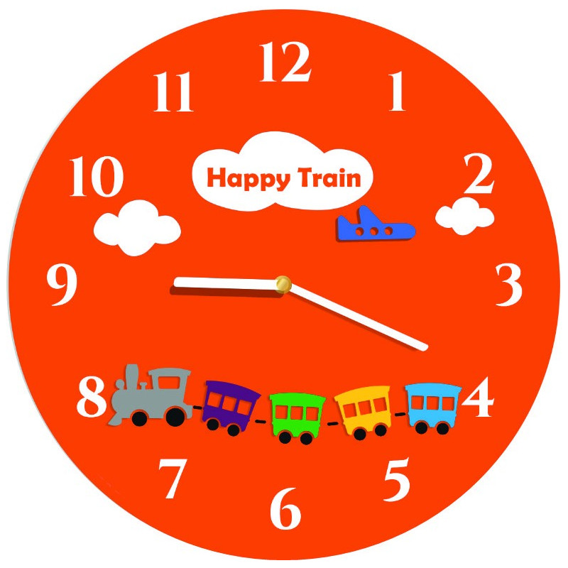 Moderne Wanduhr aus Plexiglas. Trendige Wanduhr als Geschenkidee. X-Momo-Uhr. PMMA