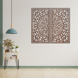 Wanddekoration aus Holz mit Mandala-Motiv – Ein zeitloses Design mit tiefer Bedeutung