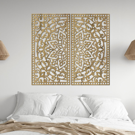 Wanddekoration aus Holz mit Mandala-Motiv – Ein zeitloses Design mit tiefer Bedeutung