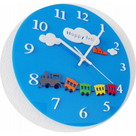 Blaue Wanduhr fürs Kinderzimmer