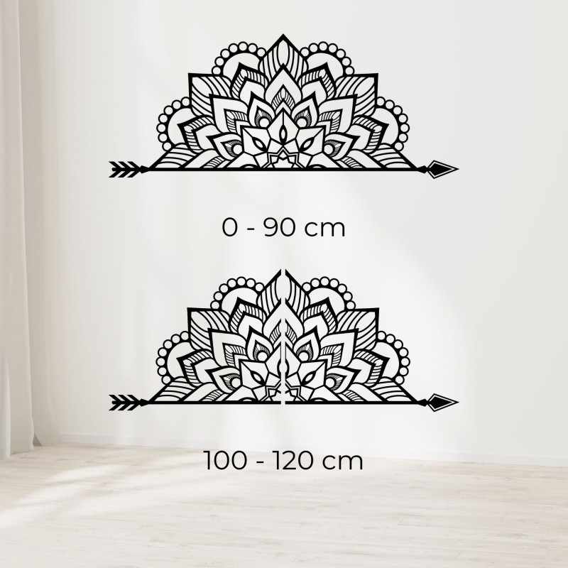 Modernes Holzmandala mit geometrischem Muster, das Harmonie und Frieden in Ihr Zuhause bringt