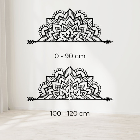 Modernes Holzmandala mit geometrischem Muster, das Harmonie und Frieden in Ihr Zuhause bringt