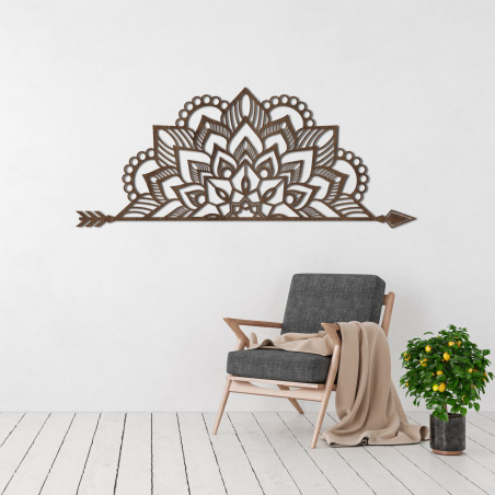 Mandala aus Holz an der Wand | ARONV