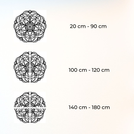 Wandmandala aus Naturholz für ein modernes Interieur