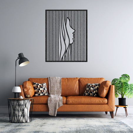 Optische Täuschung des Gesichts - modernes dekoratives Element für Innenräume - FACIEI