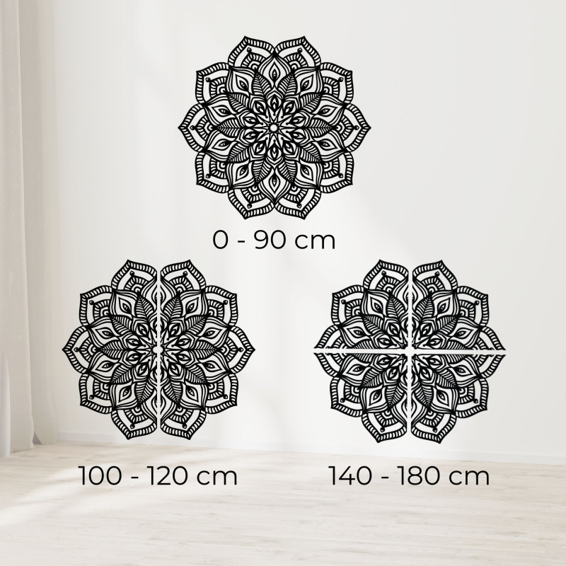 Elegante Holzmandala als luxuriöse Wanddekoration voller Harmonie und Frieden