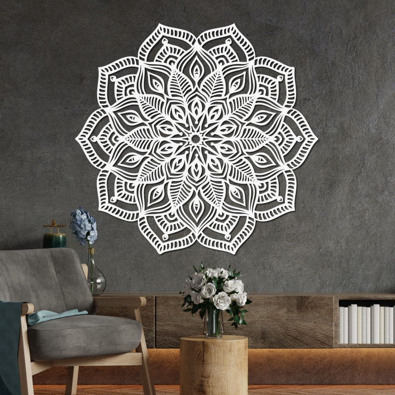 Luxuriöse Wanddekoration: Blume des Friedens und der Harmonie