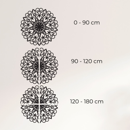 Geschnitztes Mandala, Wanddekoration aus Holz - FARLIKT