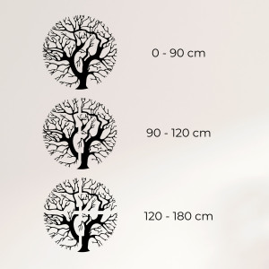 Wandbild aus Holz mit einem Baum im Kreis - ZITNAK 2