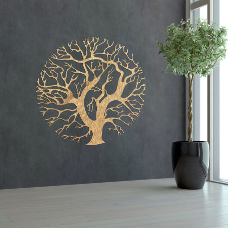 Holzbild „Baum des Lebens“ an der Wand für ein modernes Interieur