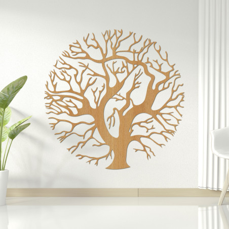 Holzbild „Baum des Lebens“ an der Wand für ein modernes Interieur