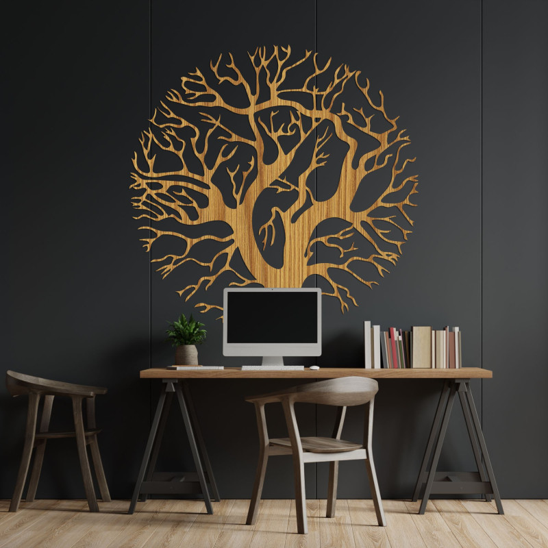 Holzwandbild Baum - TRES