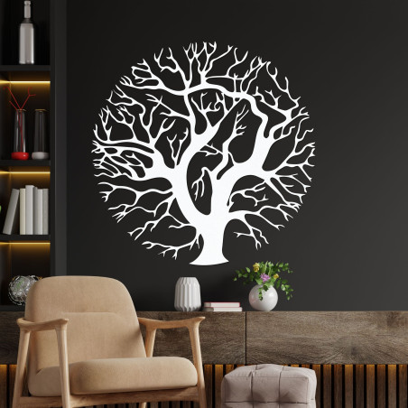 Holzbild „Baum des Lebens“ an der Wand für ein modernes Interieur