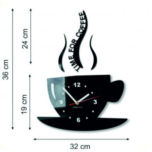 Moderne Wanduhr aus Plexiglas. Trendige Wanduhr als Geschenk. X-momo Uhr. PMMA 2