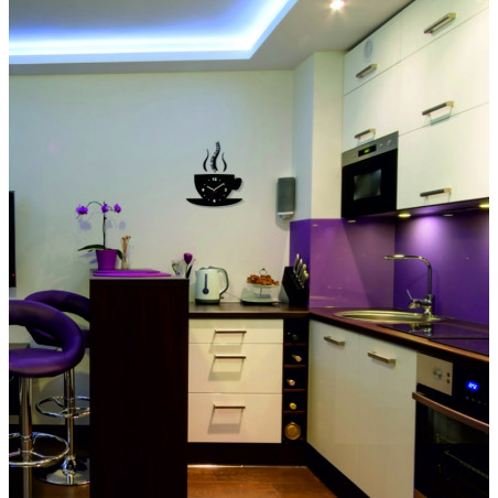 Moderne Wanduhr aus Plexiglas. Trendige Wanduhr als Geschenk. X-momo Uhr. PMMA