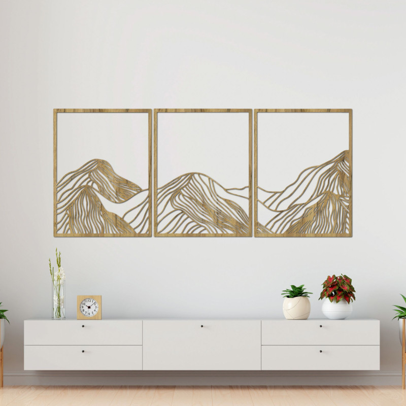 Elegante Holzdekoration für die Berge