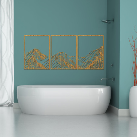 Elegante Holzdekoration für die Berge