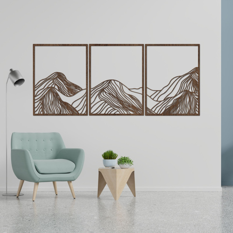 Elegante Holzdekoration für die Berge