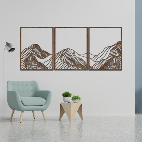 Elegante Holzdekoration für die Berge
