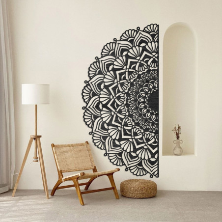 Holzmandala an der Wand: Bringen Sie moderne Harmonie in Ihr Zuhause