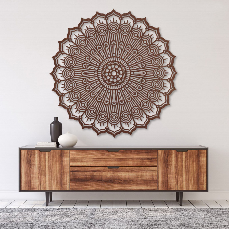 Heilendes Mandala an der Wand – Elegante...