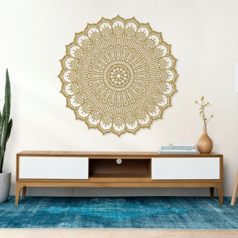 Heilendes Mandala an der Wand – Elegante...