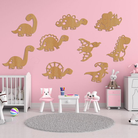 Holzbild für Kinderzimmer Dinosaurier - TERESEK