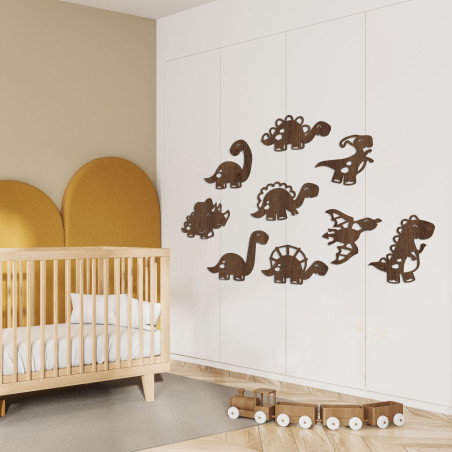 Holzbild für Kinderzimmer Dinosaurier - TERESEK