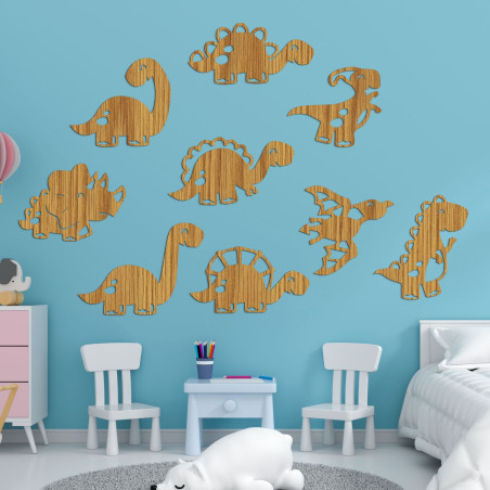 Holzbild für Kinderzimmer Dinosaurier - TERESEK