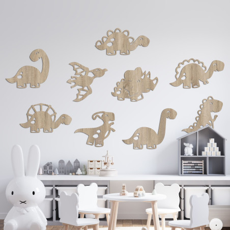 Holzbild für Kinderzimmer Dinosaurier - TERESEK