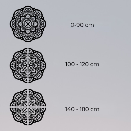 Wanddekoration aus Holz Mandala Licht - LUMINA