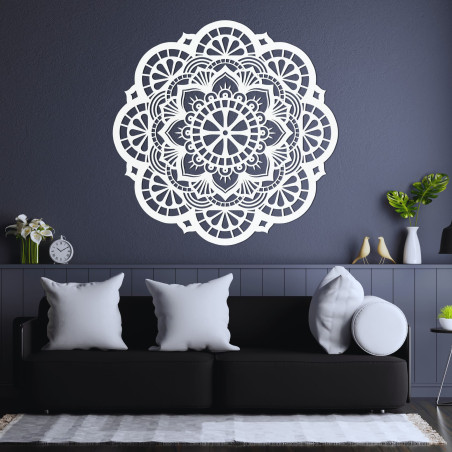 Wand Holzbild Mandala Licht des Lebens - LUMEN